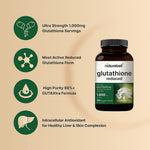جلوتاثيون مختزل 1000 مج 180 كبسولة - NatureBell Glutathione Reduced 1000mg 180 Capsules