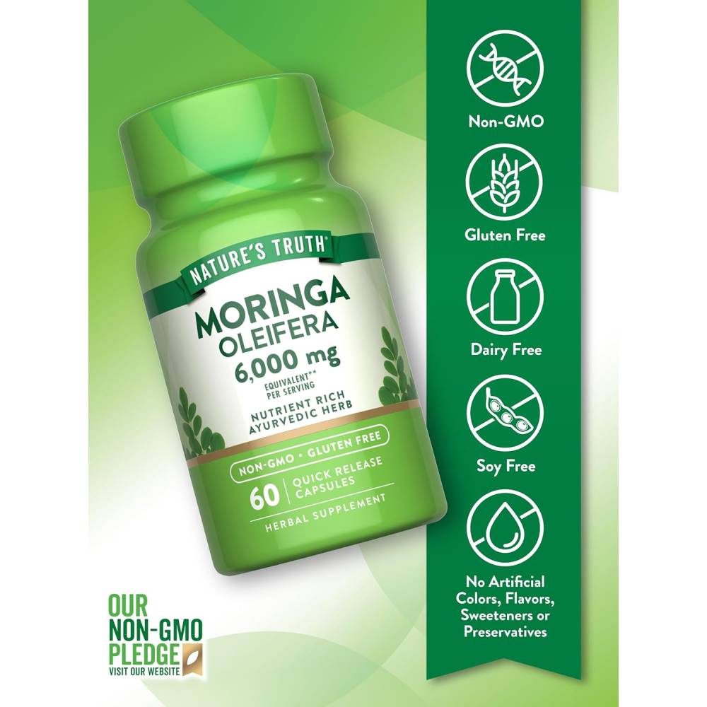 Nature's Truth Moringa Leaf 60 Capsules