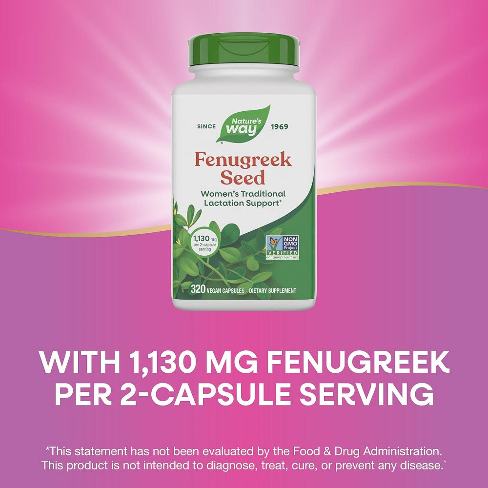 Nature's Way Fenugreek Seed 100 Capsules
