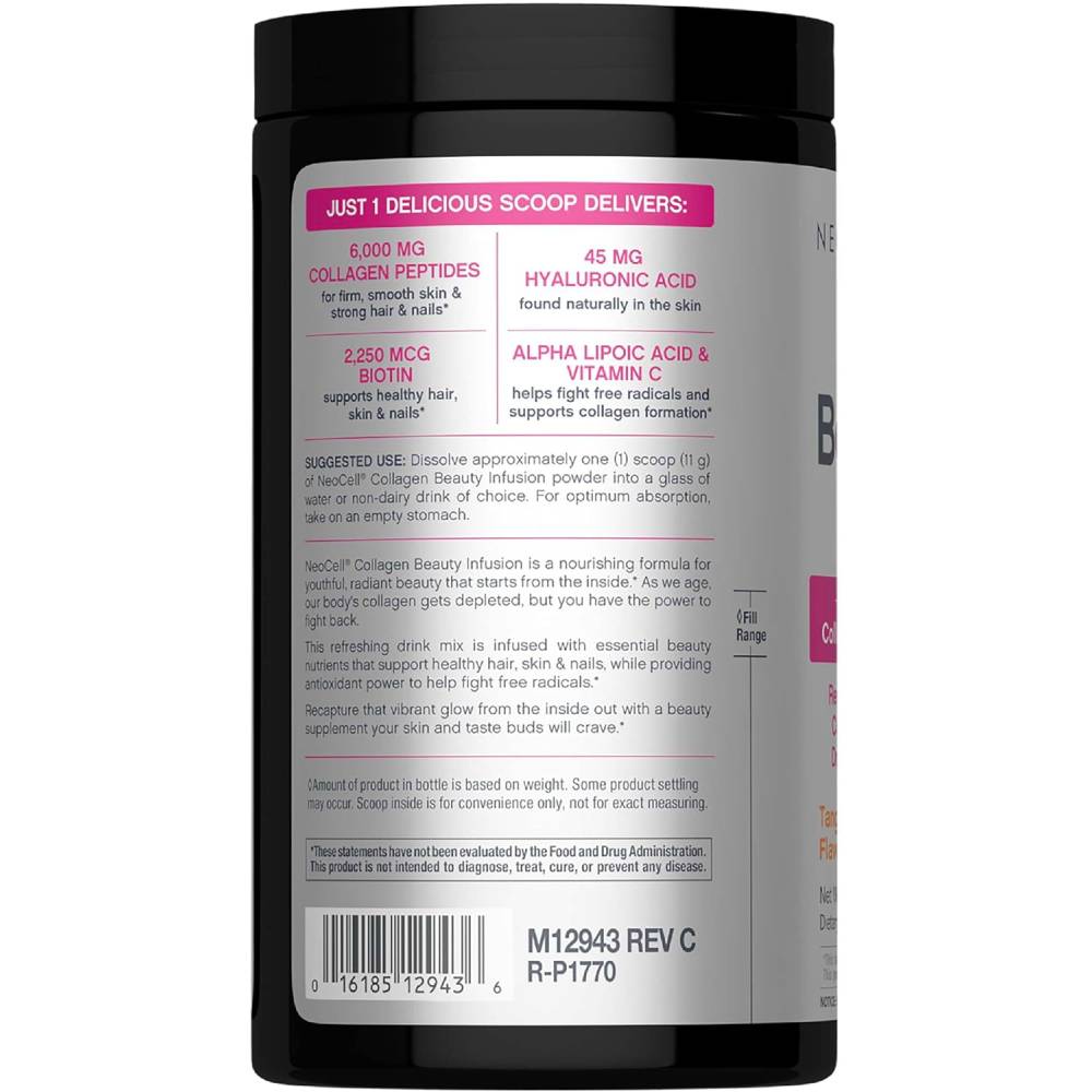 Beauty Infusion Collagen Powder – Tangerine Flavor 330g by NeoCell