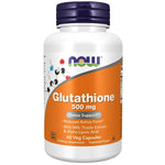 جلوتاثيون مضاد للأكسدة 500 مج 60 كبسولة - NOW Glutathione 500mg with Milk Thistle & ALA 60 Capsules