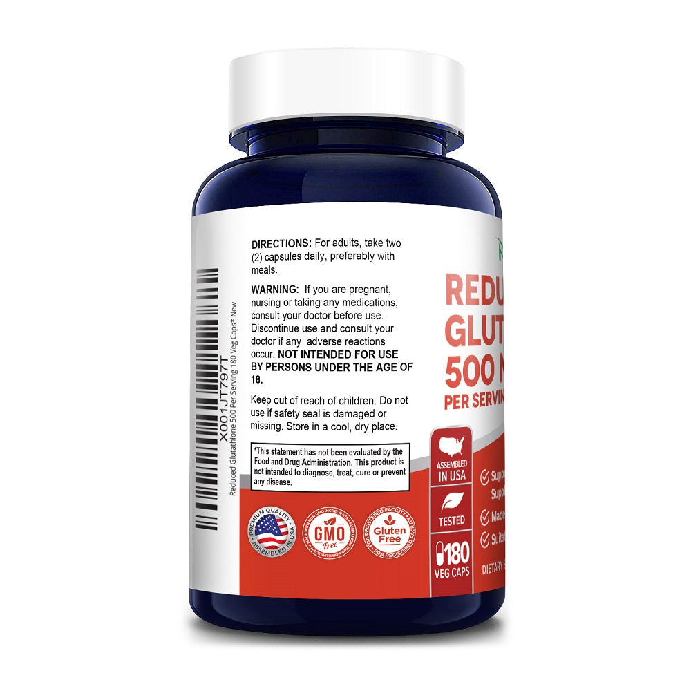 Nusapure Reduced Glutathione 500mg 180 Caps | UK2Gulf.com UK 2 Gulf Nusapure Reduced Glutathione 500mg 180 Caps | UK2Gulf.com UK 2 Gulf