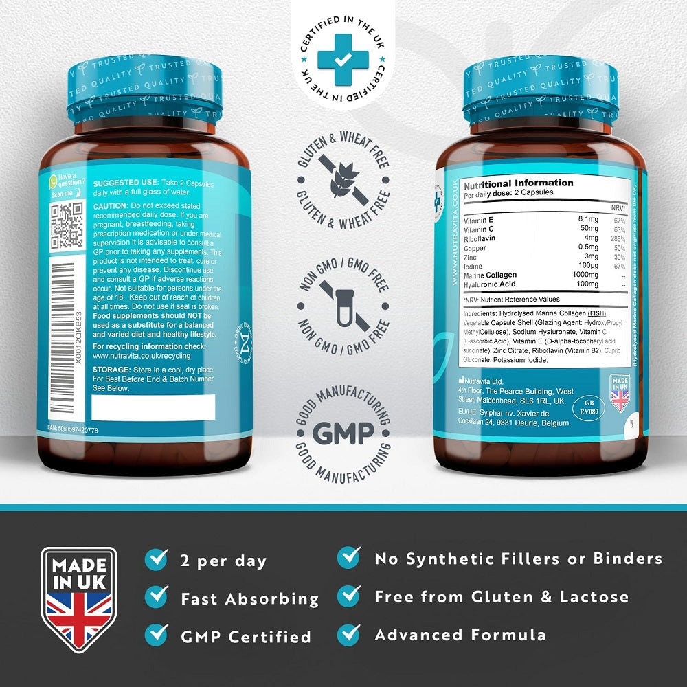 كولاجين بحري 1000 ملجم 90 كبسولة - نوترافيتا