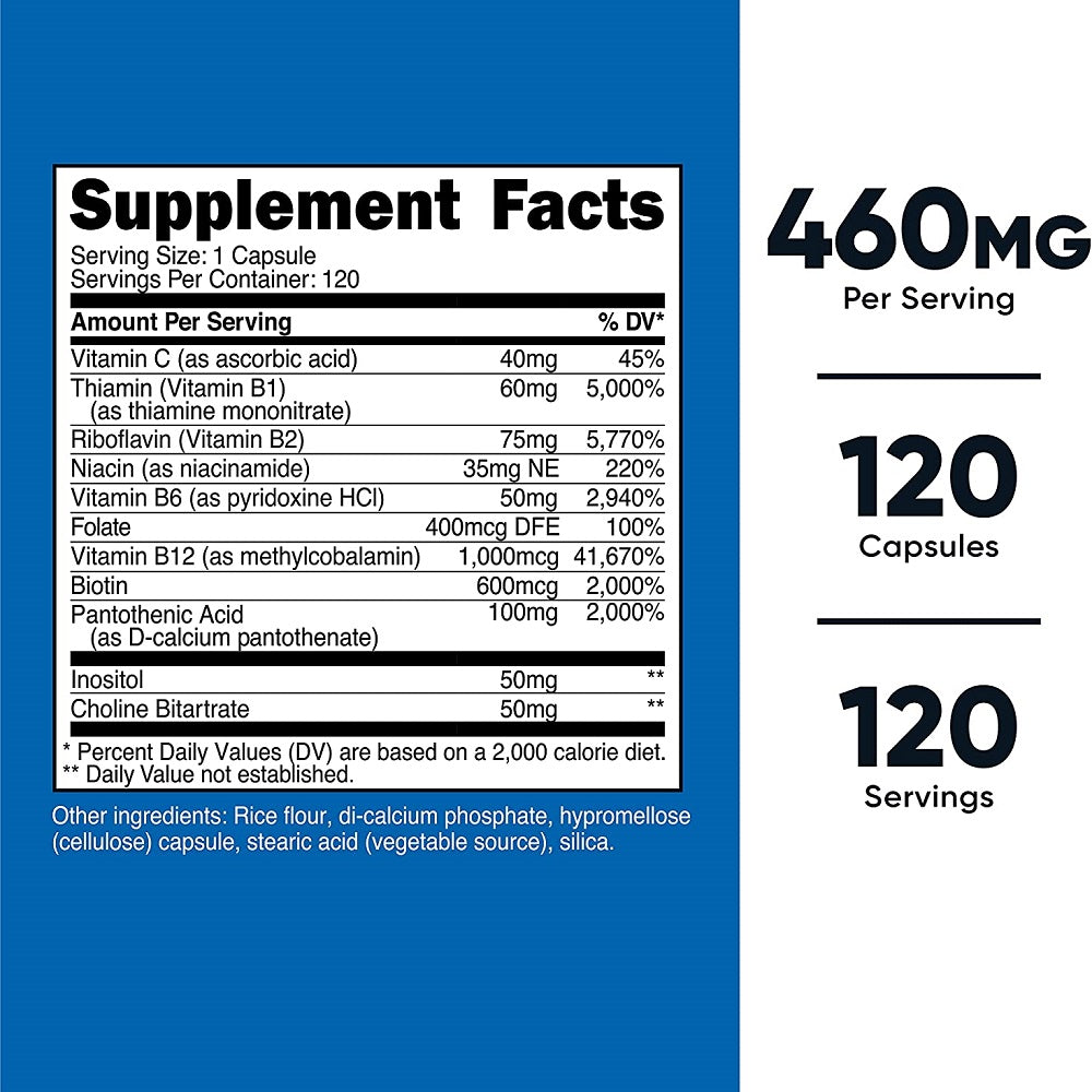 فيتامين ب المركب 460 مج نوتريكوست 120 كبسولة