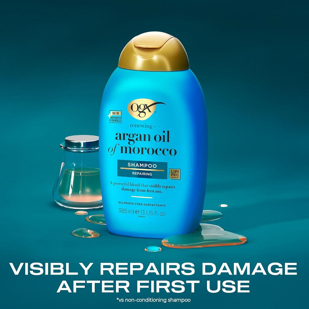 شامبو زيت الأركان المغربي 385 مل - أو جي إكس