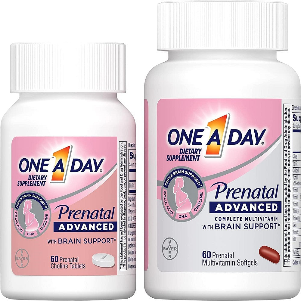 وان اداي فيتامينات اثناء الحمل والرضاعة 120 قرص وكبسولة - One A Day Prenatal Advanced 120 Count