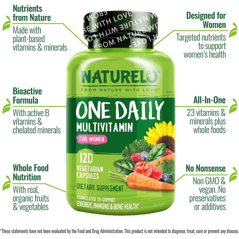 NATURELO One Daily Multivitamin Capsules for Women 