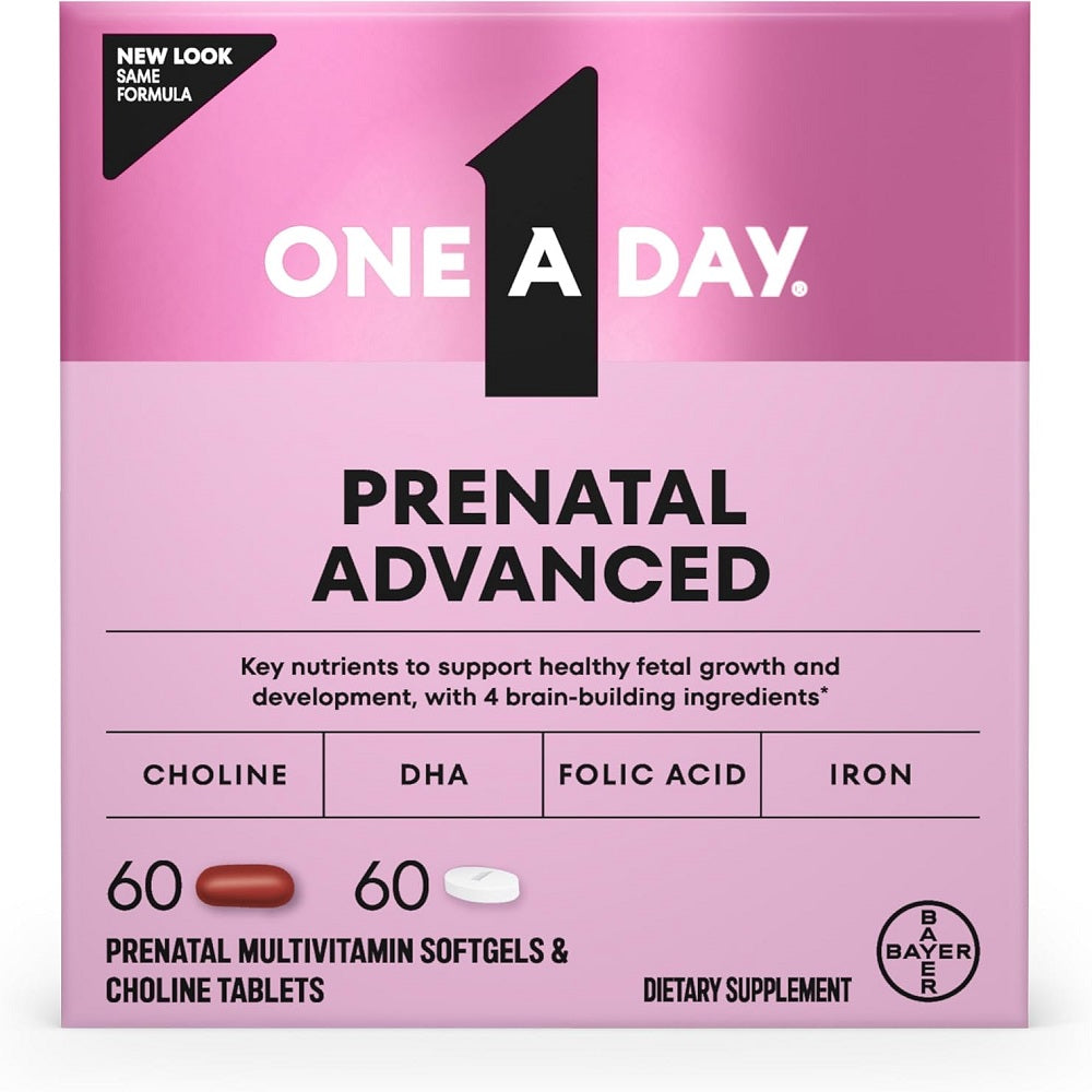 One A Day Prenatal Advanced - 120s (60 Multivitamins + 60 Omega-3)