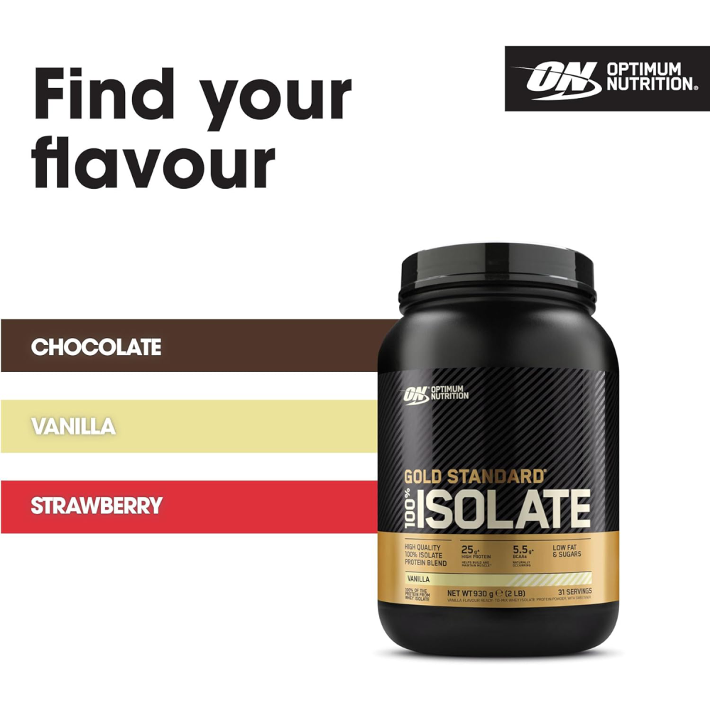 Optimum Nutrition 100% Whey Protein Isolate Powder 930g