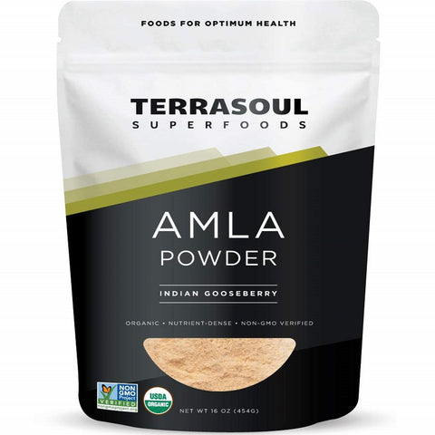 بودرة فاكهة الأملا العضوية 454 جرام  - Terrasoul Superfoods Organic Amla Berry Powder  454 Gm