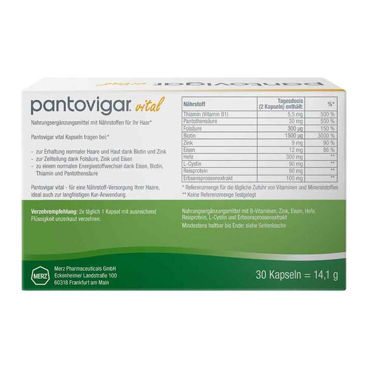 Pantogar (Pantovigar) 30 Capsules