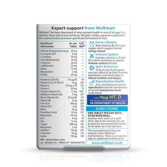 ويلمان أورجينال للرجال - 30 قرص من فيتابيوتيكس