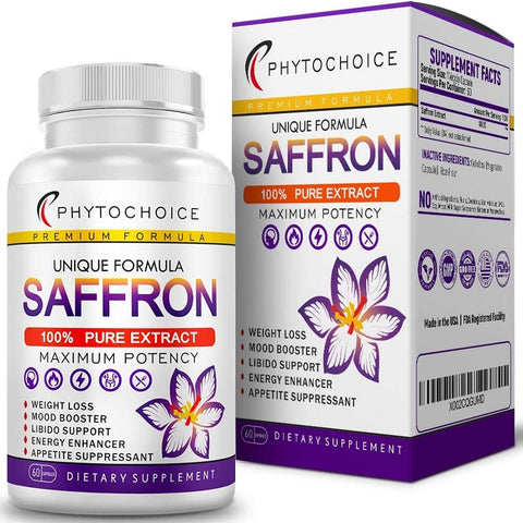 خلاصة الزعفران النقي 60 كبسولة - PHYTOCHOICE Pure Saffron Extract 60 Capsules