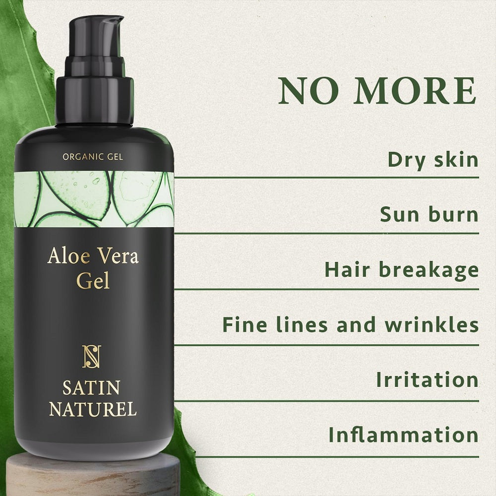 Satin Naturel Organic Aloe Vera Gel 200ml 