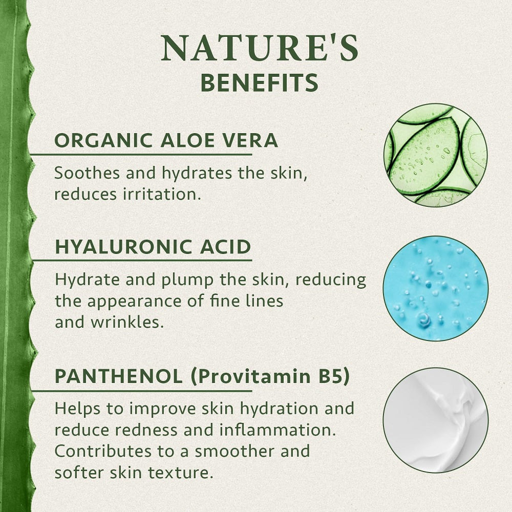 Satin Naturel Organic Aloe Vera Gel 200ml 