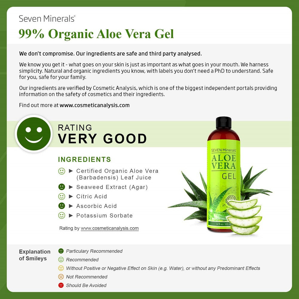Seven Minerals Aloe Vera Spray for Body & Hair 355ml