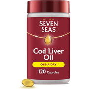 Seven Seas Cod Liver Oil with Omega-3 Fish Oil – 120 Capsules