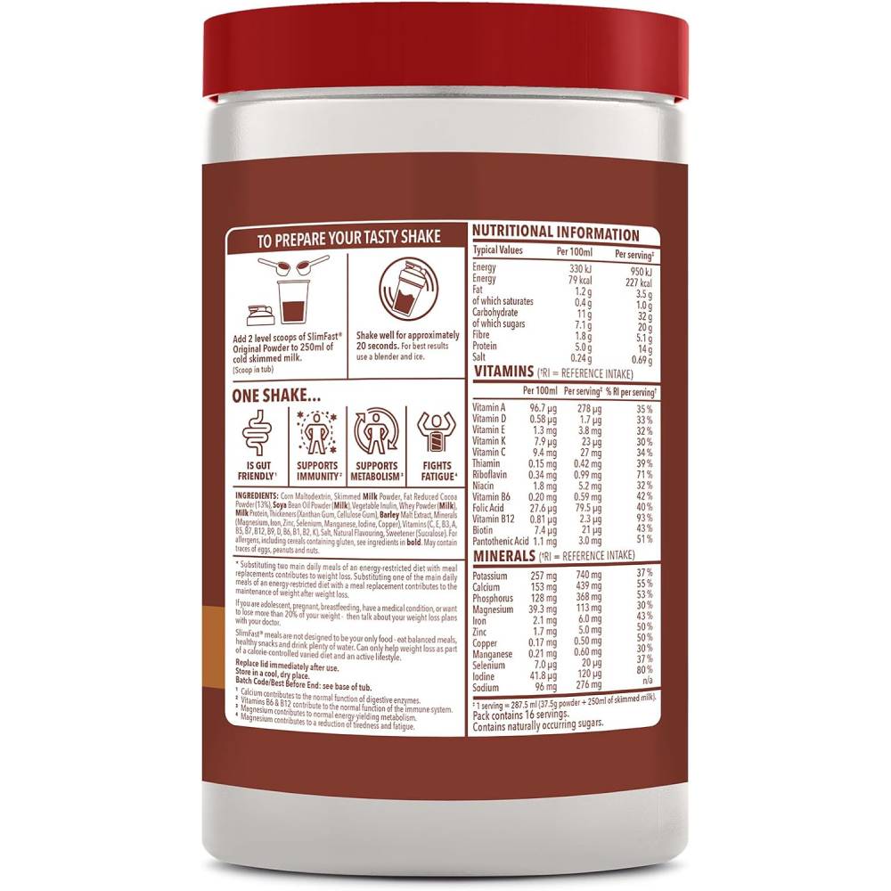 SlimFast Meal Replacement Milkshake Powder 584 g 
