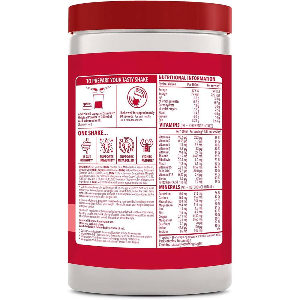 SlimFast Meal Replacement Milkshake Powder 584 g 