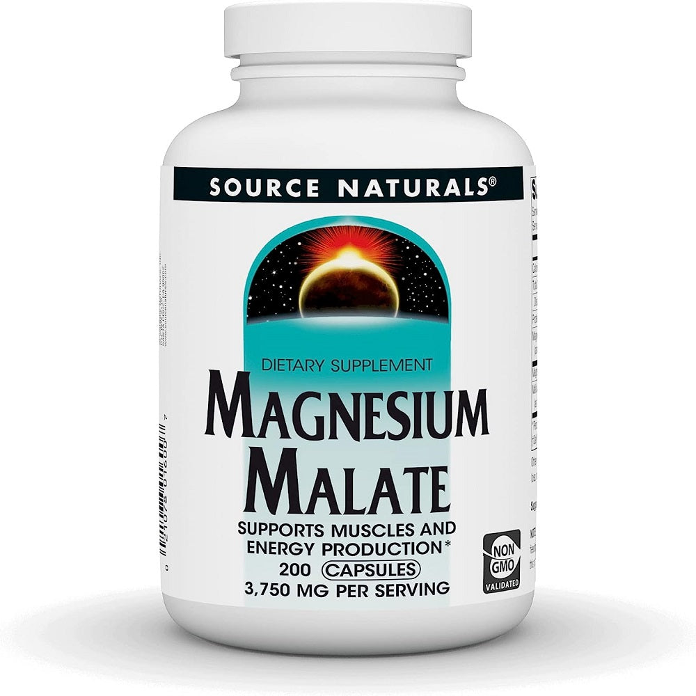 مغنيسيوم مالات 3750 مج 200  قرص - Source Naturals Magnesium Malate 3750 MG 200 Caps