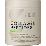 Sports Research Collagen Peptides Powder with Organic Matcha Green Tea