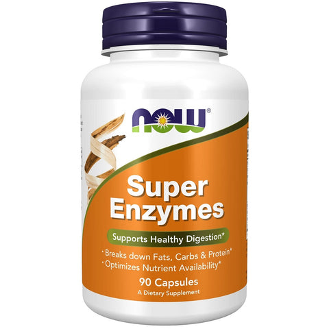 سوبر الأنزيمات الهاضمة 90 كبسولة - NOW Foods Super Enzymes - 90 Capsules