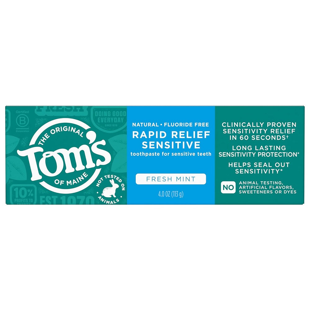 Tom's of Maine Rapid Relief Sensitive Toothpaste 113g