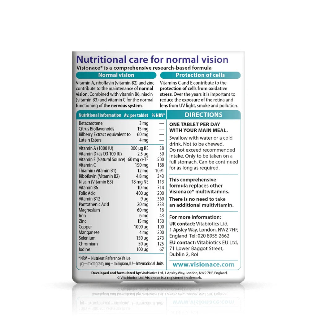 Vitabiotics Visionace Original 30 Tablets