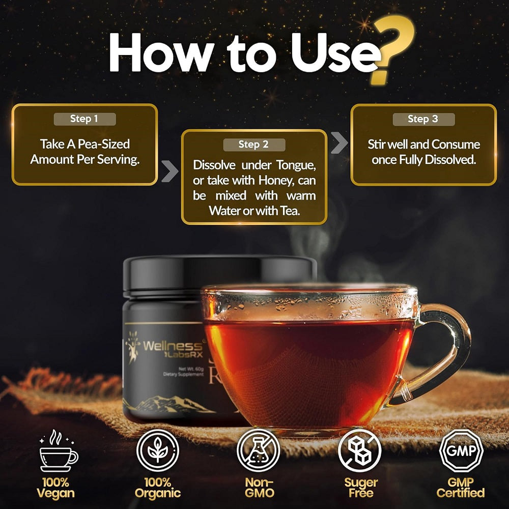 شيلاجيت ريزن نقي 60 جم – ويلنس لابز آر إكس