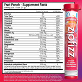 مشروب الطاقة والفيتامينات فواكة 20 جرعة - Zipfizz Energy Drink Mix Fruit Punch 20 Pack