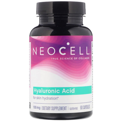 نيوسيل هيالورينيك أسيد 100 مجم 60 كبسوله - Hyaluronic acid 100 mg Neocell 60 Caps