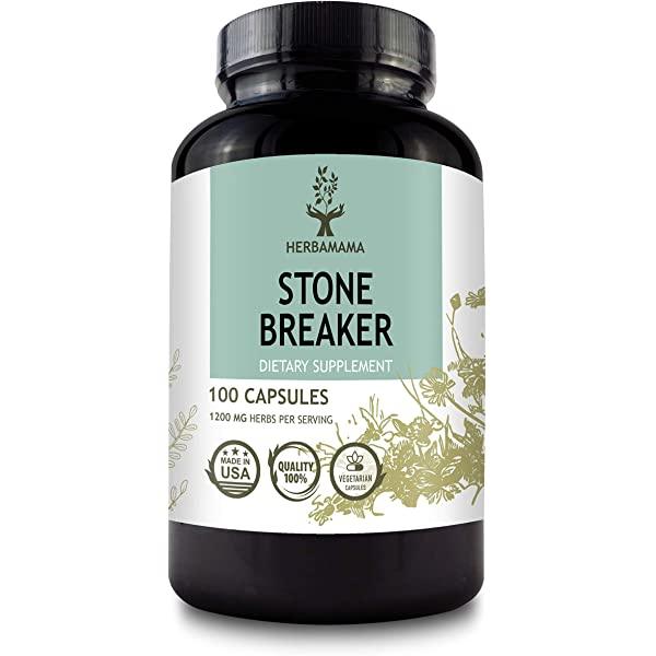 عشب تفتيت الحصوات تشانكا بيدرا 100 كبسولة - HERBAMAMA Stone Breaker 100 Capsules 1200 mg