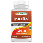 ميو اينوسيتول 1000 مج 120 قرص - Best Naturals Inositol 1000mg 120 Tablets