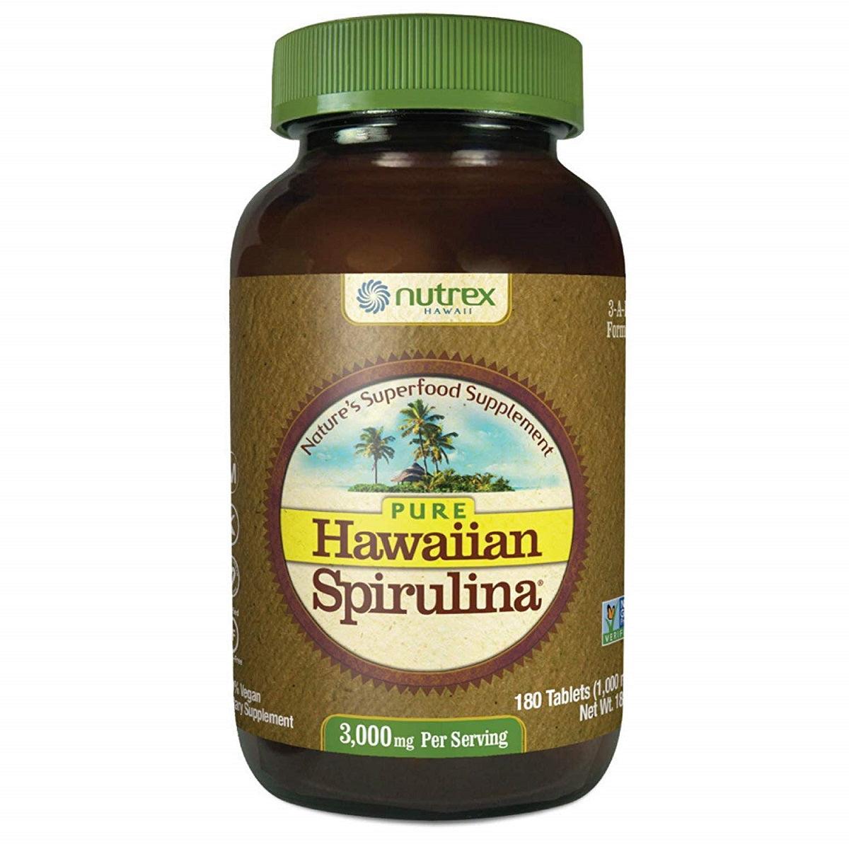 NUTREX HAWAII Spirulina-1000 mg 180 Tablets