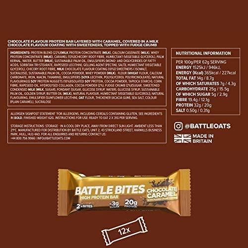 Battle Bites High Protein Bar, 12 x 62 g