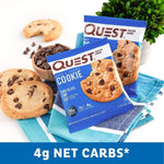 كويك كوكيز مناسب لنظام الكيتو 12 كيس - Quest Nutrition Chocolate Chip 12 Count