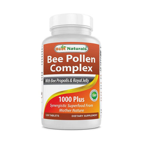 اقراص حبوب اللقاح و غذاء ملكات النحل 120 قرص - Best Naturals Bee Pollen Complex 1000 Mg 120 Tablets