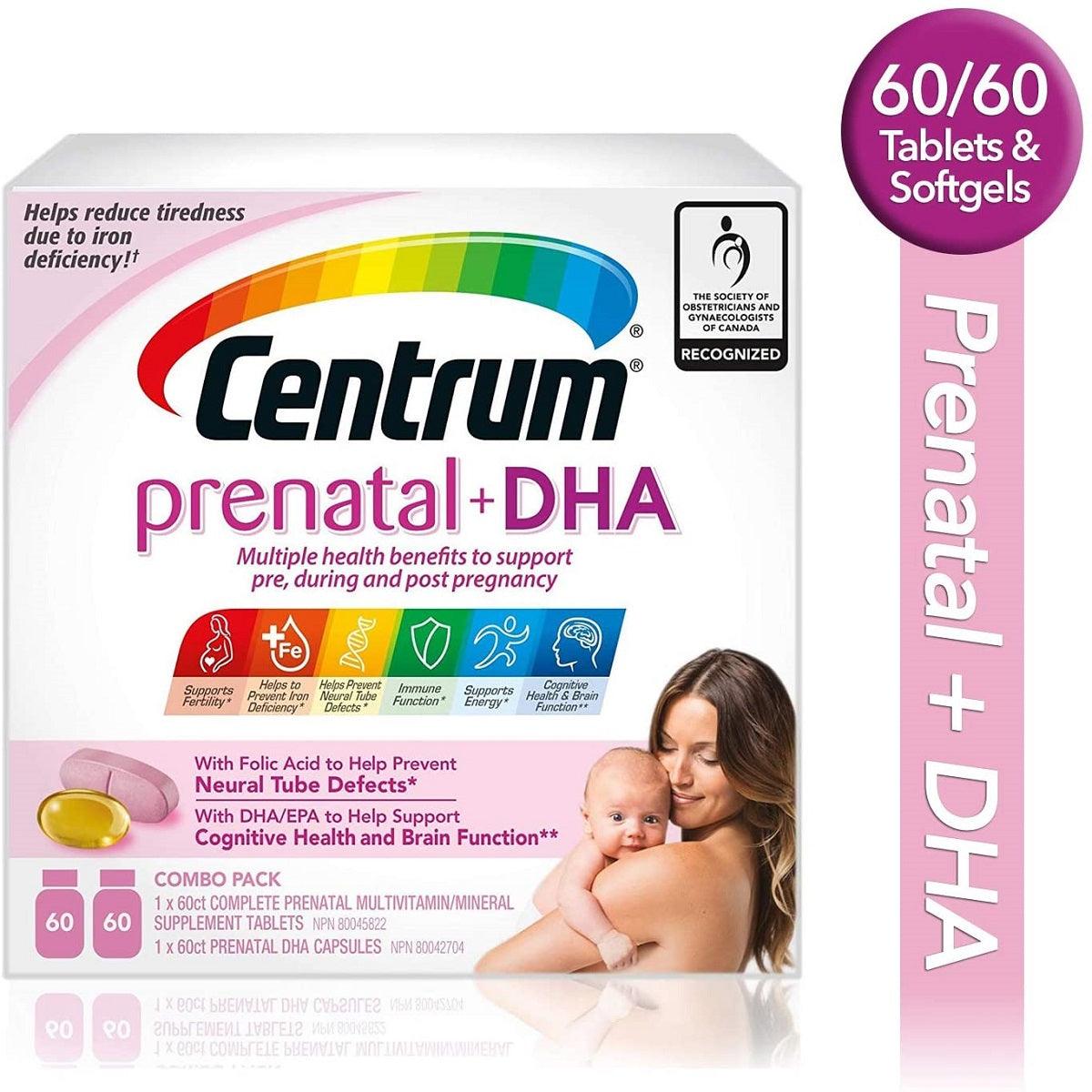 Centrum Prenatal+DHA Combo 120 Count