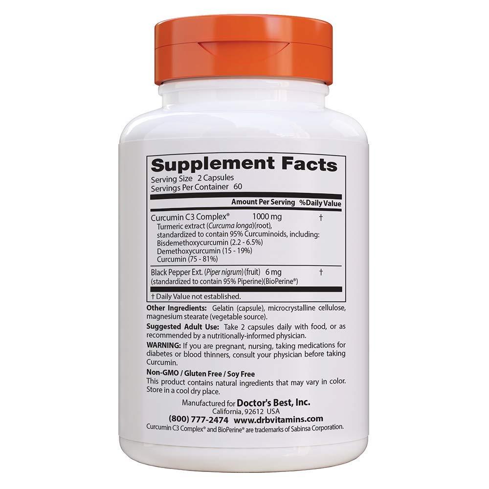 Doctor's Best Curcumin 120 Capsules