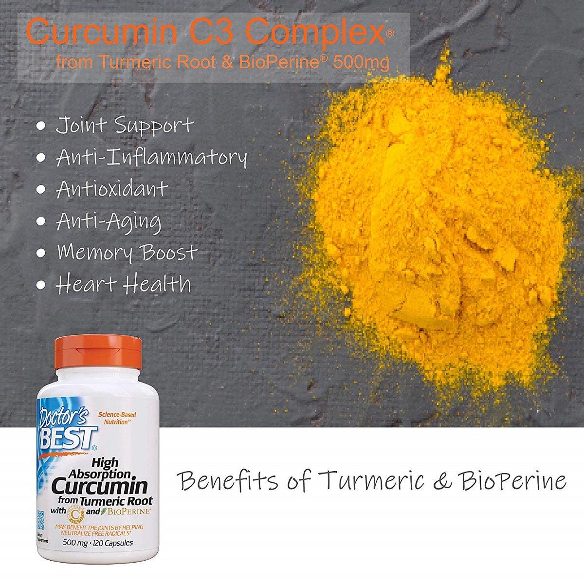 Doctor's Best Curcumin 120 Capsules