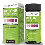 شرائط اختبار الكيتو لنظام الكيتو 120شريط - NKD Living Ketone Test Strips 120 Strip