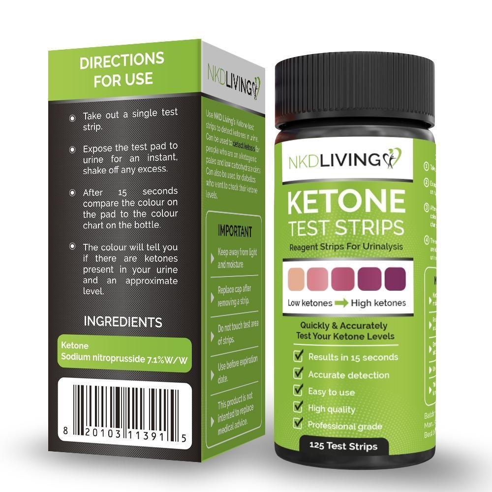 NKD Living Ketone Test Strips 120 Strips