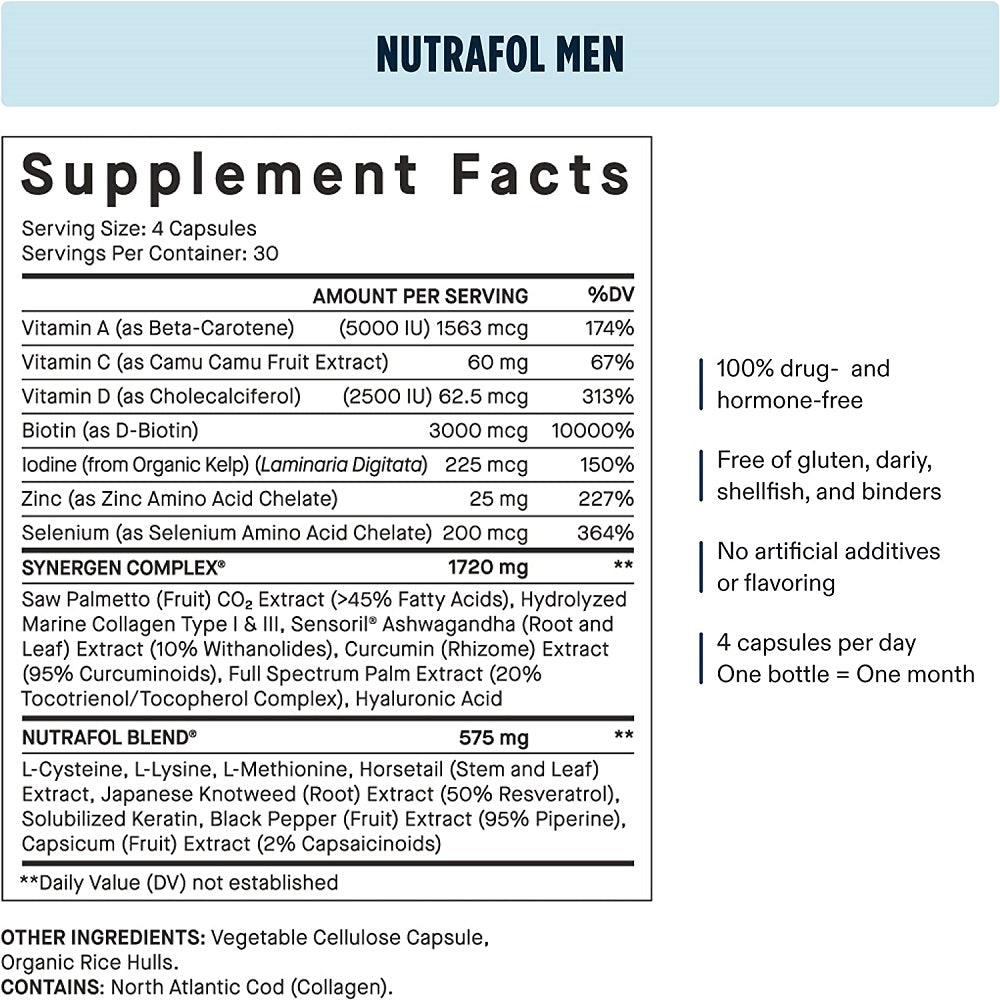 Nutrafol Men's Hair Growth 120 Caps