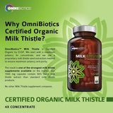 حليب الشوك العضوي 120 كبسولة - OmniBiotics Organic Milk Thistle 120 Capsules
