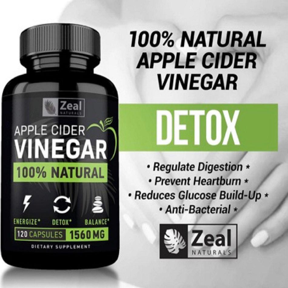 Zeal Naturals Organic Apple Cider Vinegar 120 Caps