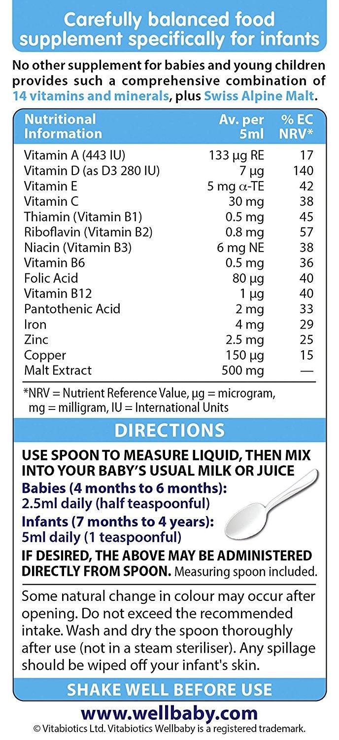 Wellbaby Multivitamin Liquid for Children 150ml