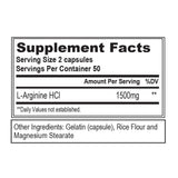 ال-ارجنين اعلي تركيز 1500 مج 100 كبسوله - Evlution Nutrition L-Arginine 1500 mg 100 Cap