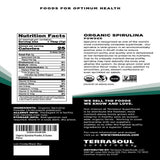 سبيرولينا عضوية باودر 170 جرام - Terrasoul Superfoods Organic Spirulina Powder 170 gm