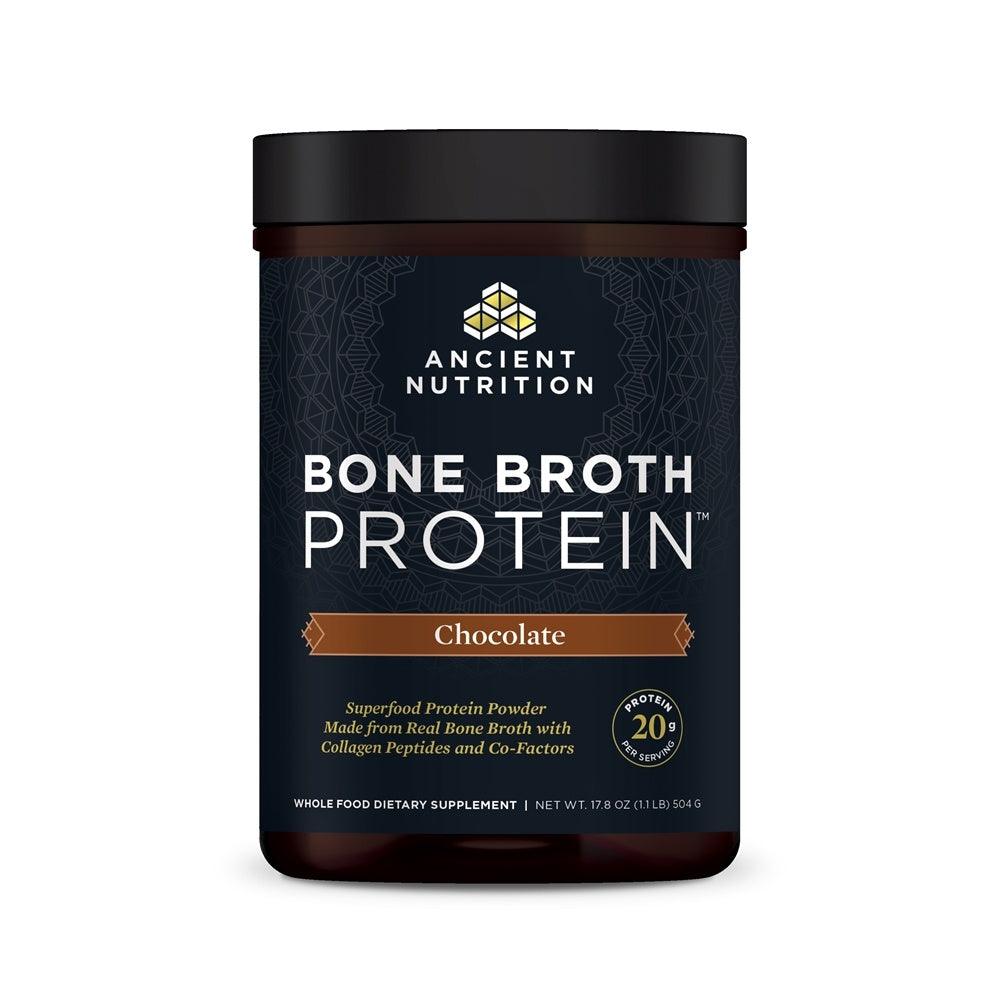 كولاجين مرق عظام الدجاج 20 جرعة بودر - Ancient Nutrition Bone Broth Protein Powder 20 Servings