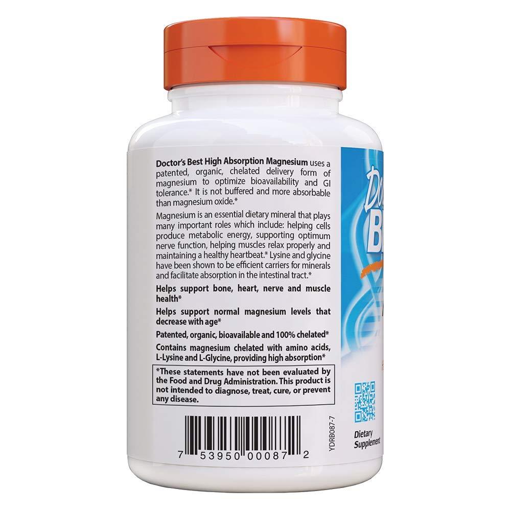 Doctor's Best High Absorption Magnesium 100mg 240 Cap